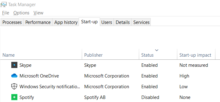 Startup programs